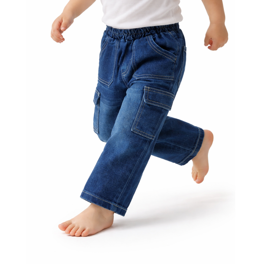 Jeans stretch cargo basico unisex