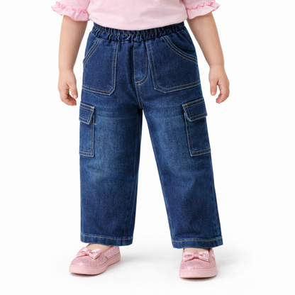 Jeans stretch cargo basico unisex