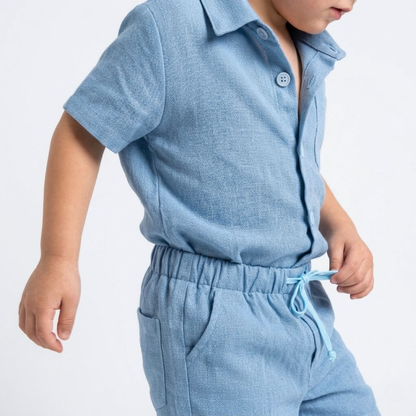 Conjunto lino liso Camisa + Short