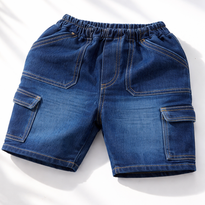 Short cargo mezclilla strech