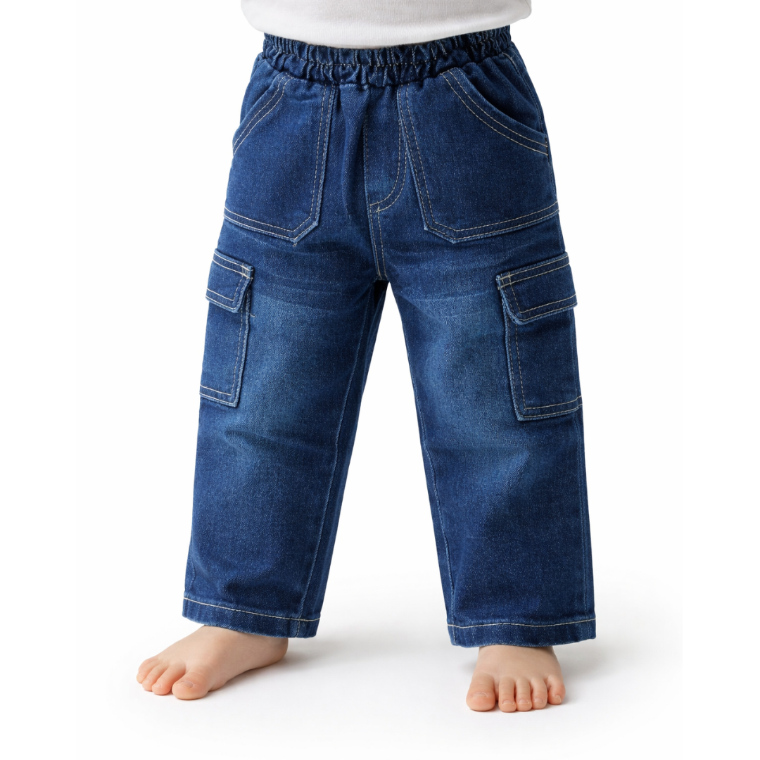 Jeans stretch cargo basico unisex