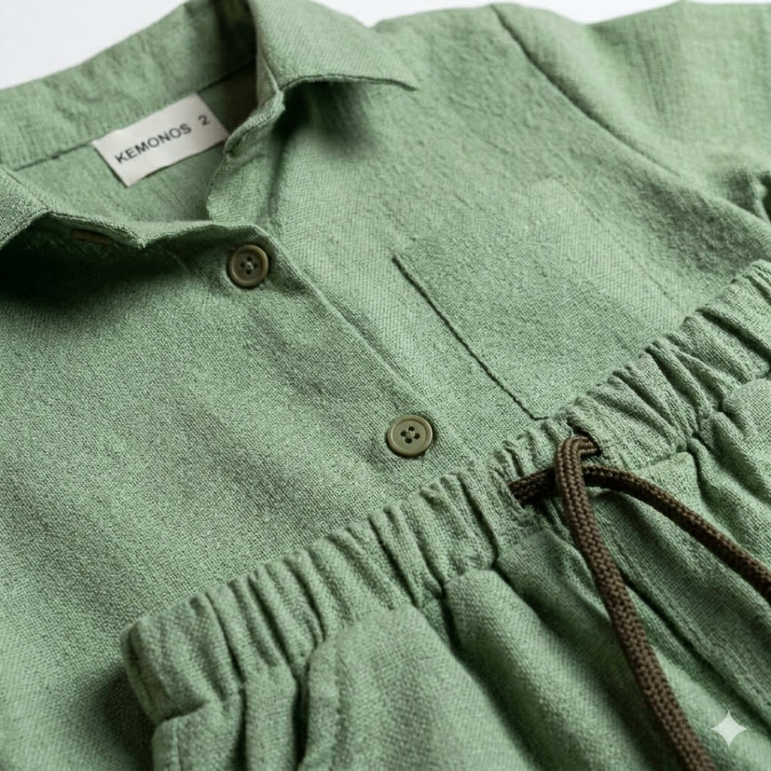 Conjunto lino liso Camisa + Short