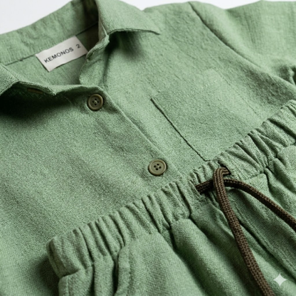 Conjunto lino liso Camisa + Short