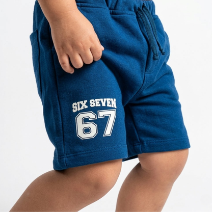 Short "Six seven" en french terry