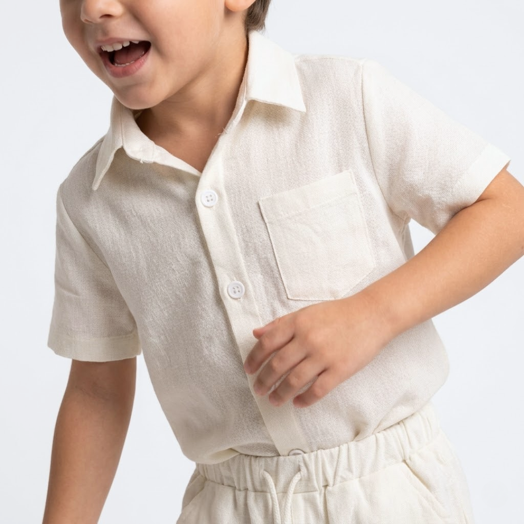 Conjunto lino liso Camisa + Short
