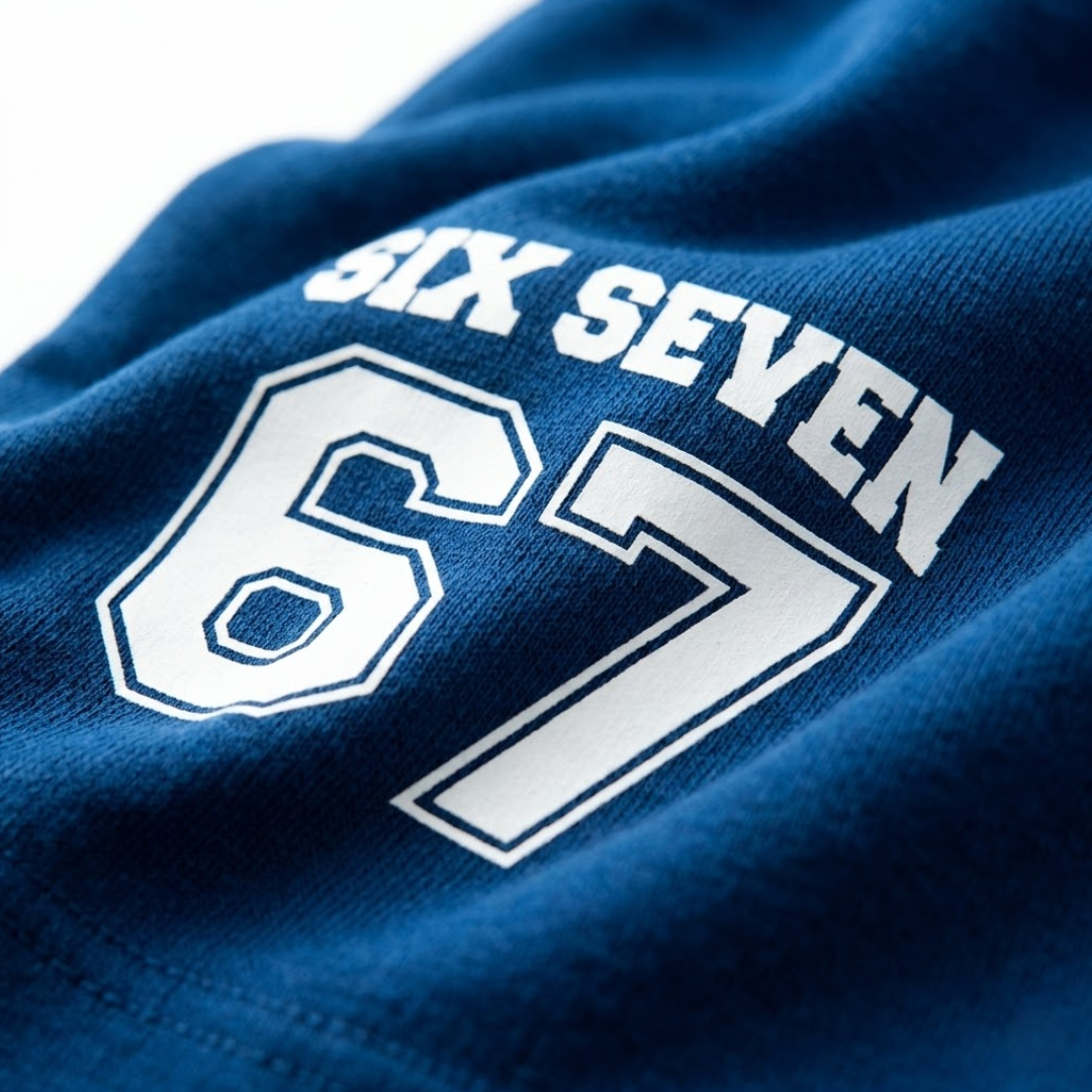 Short "Six seven" en french terry