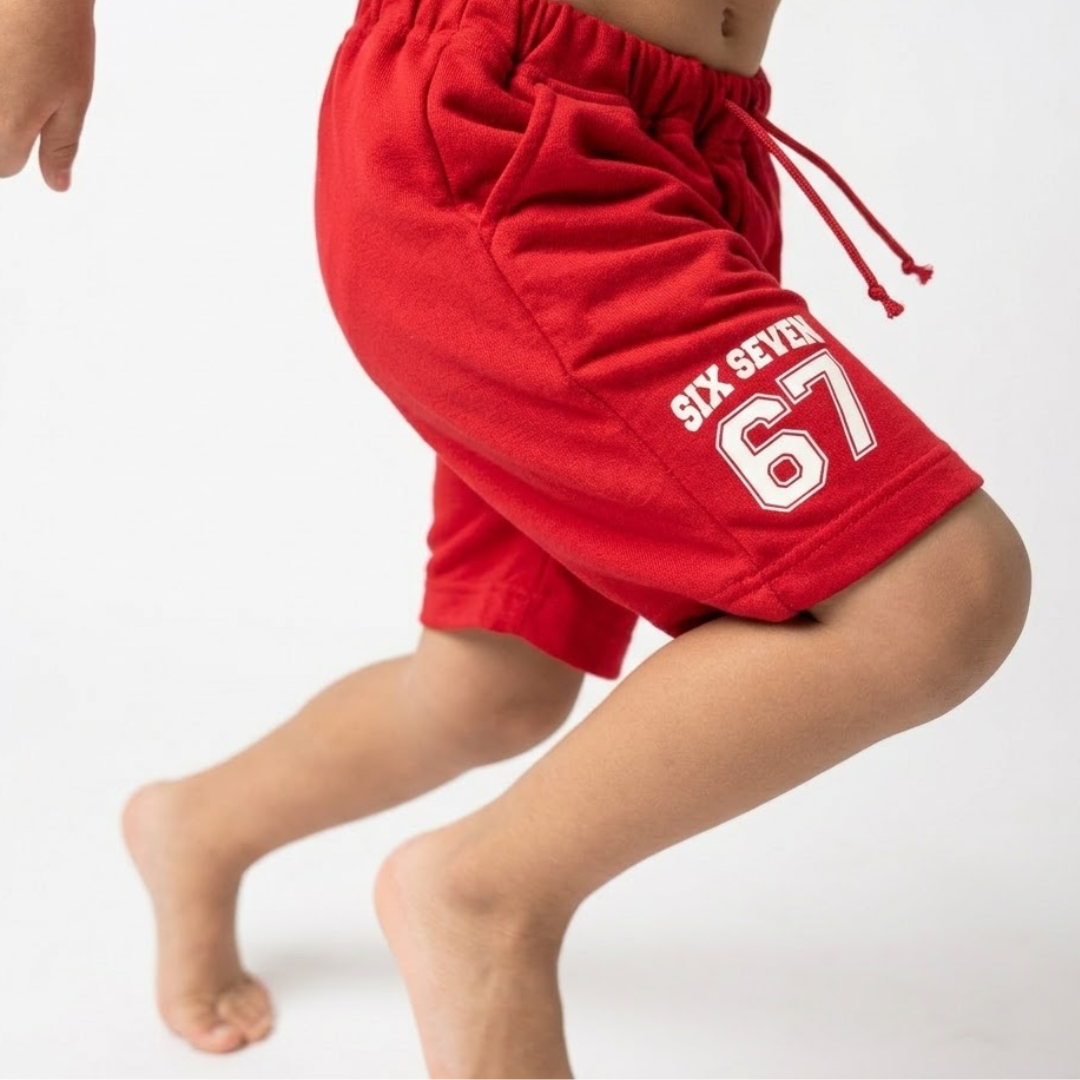 Short "Six seven" en french terry