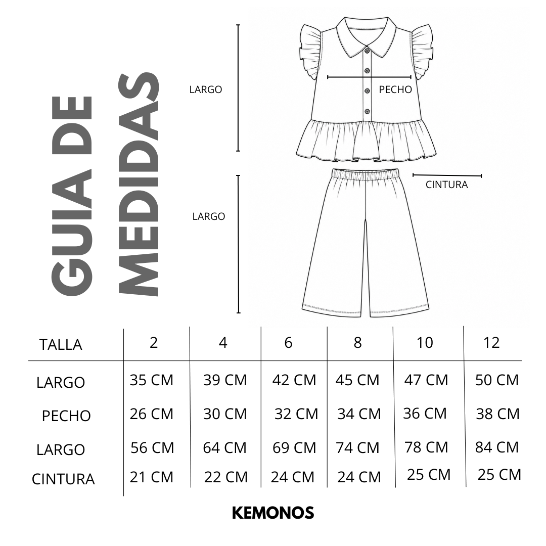 Blusa + Pantalón Cuadros Lino