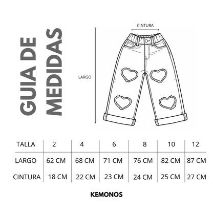 Jeans Baggy Corazones