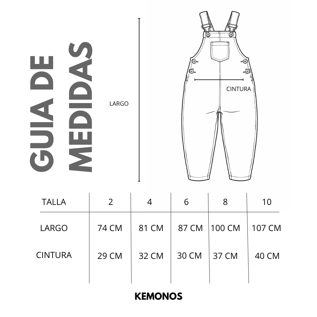 Peto Mezclilla unisex