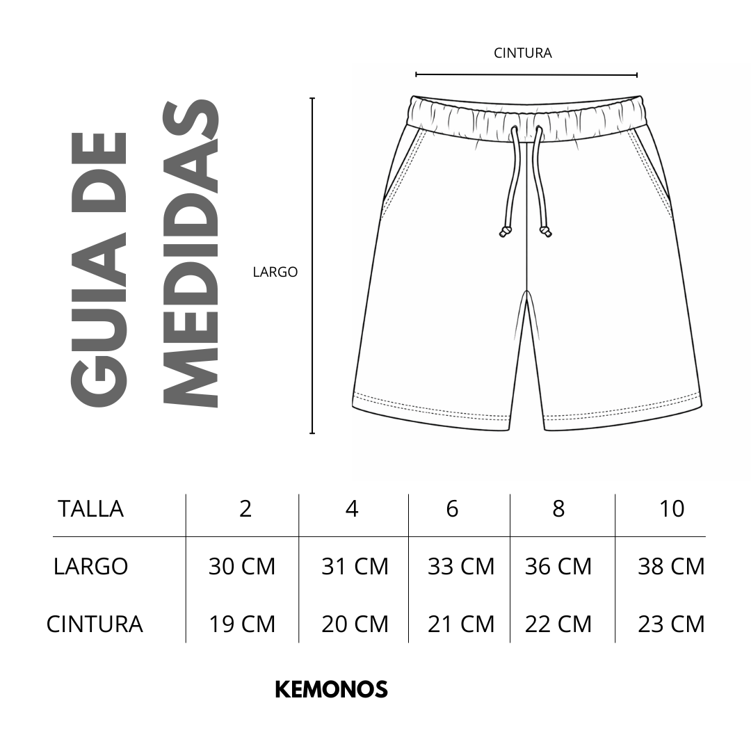 Short "Six seven" en french terry