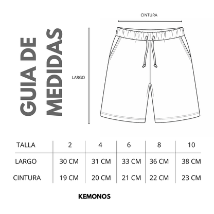 Short "Six seven" en french terry
