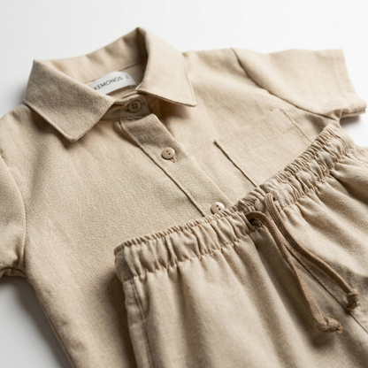 Conjunto lino liso Camisa + Short