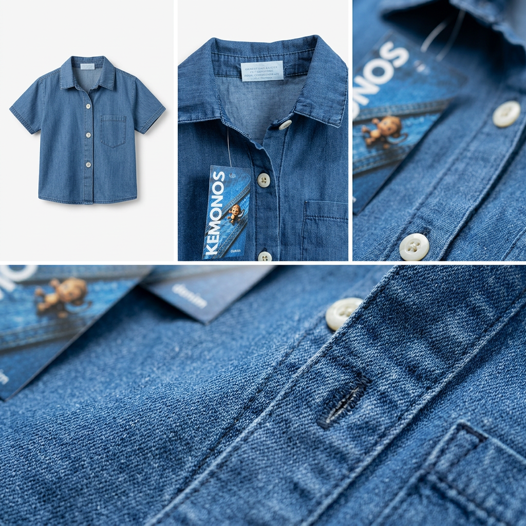 Camisa + short mezclilla camisera