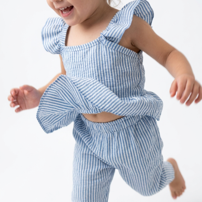 Conjunto olanes lino rayas