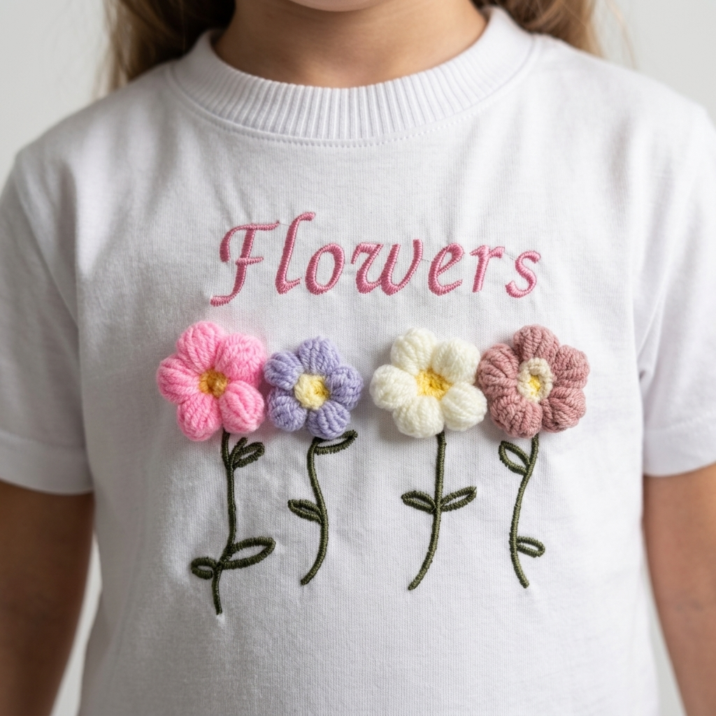 Modelo Playera FLOWERS