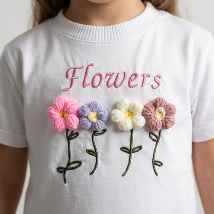 Modelo Playera FLOWERS