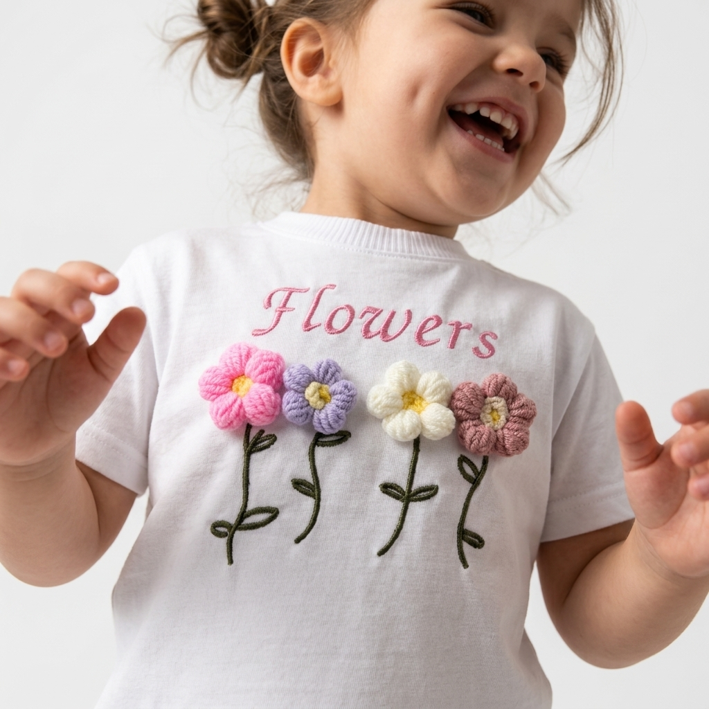 Modelo Playera FLOWERS