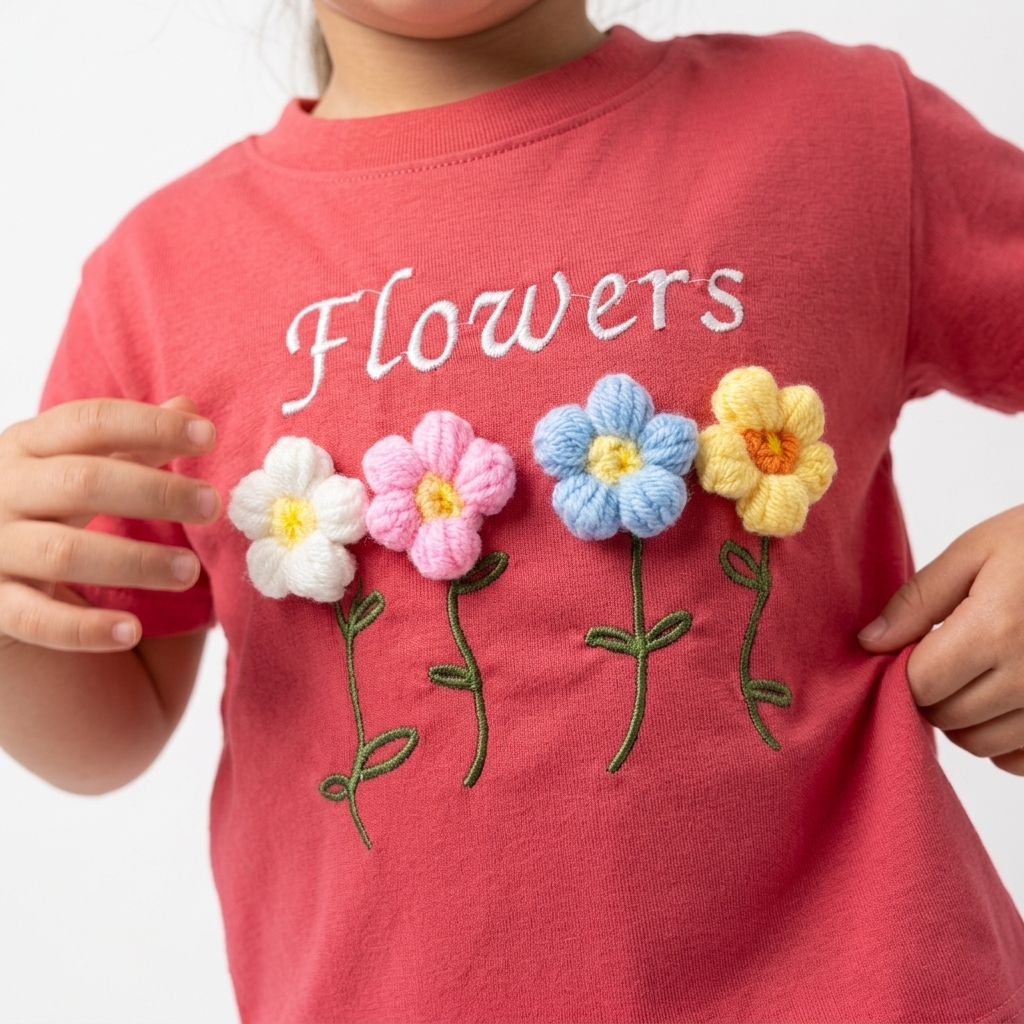 Modelo Playera FLOWERS