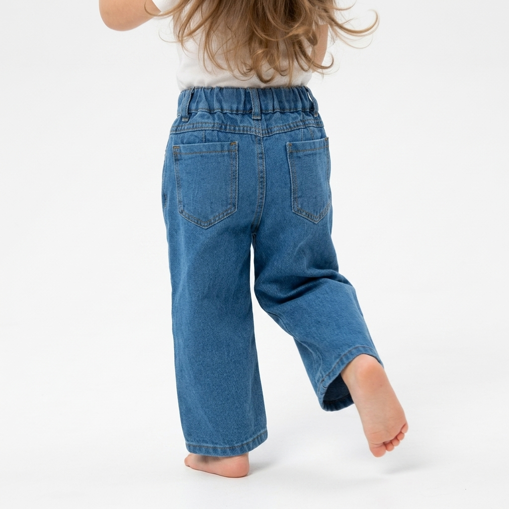 Jeans Franja Corazones