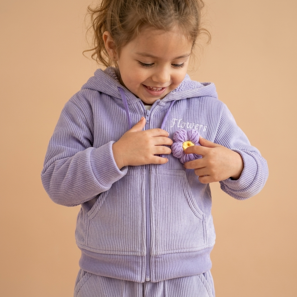 Chamarra + Pants Panilla "Flowers"