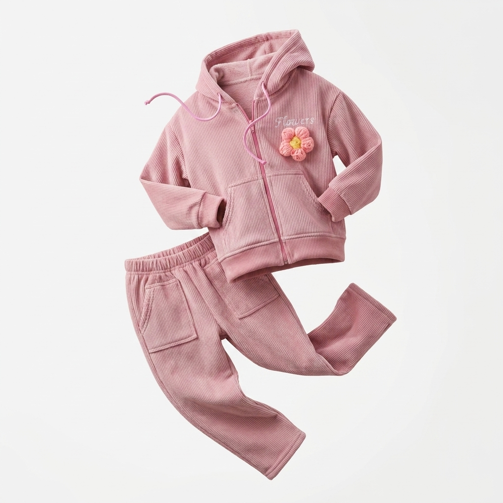 Chamarra + Pants Panilla "Flowers"