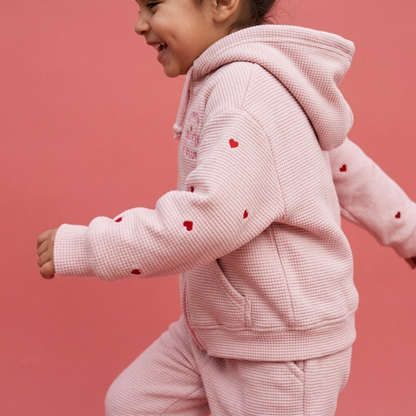 Conjunto strong girls club tela waffle con forro