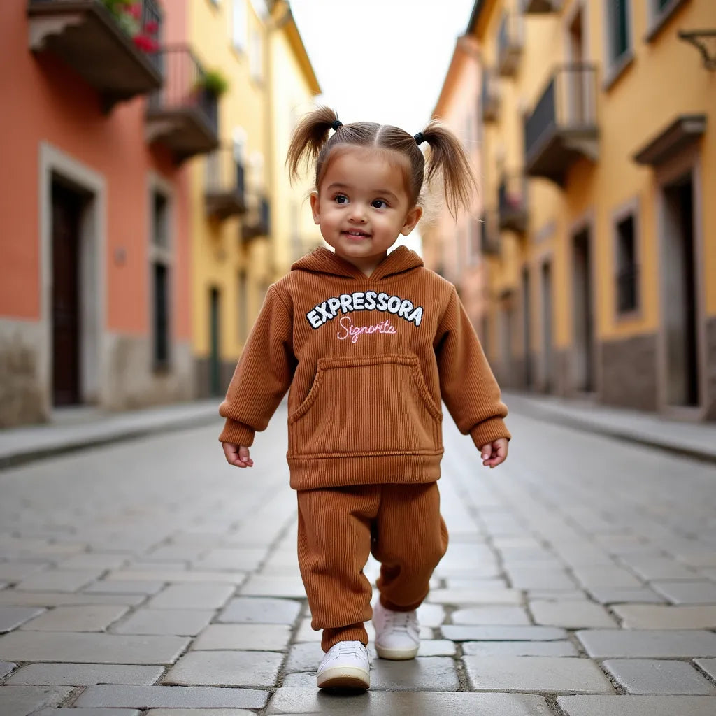 Conjunto "Expressona Signorita" Panilla borrega