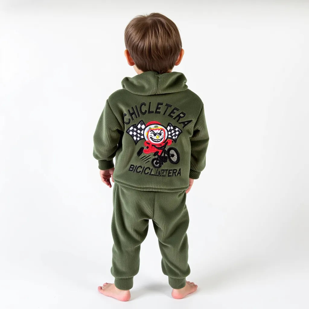 Conjunto "Chicletera Bicicletera" Panilla borrega