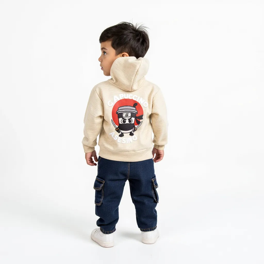 Conjunto "Capucciono Asesino" + Jeans cargo